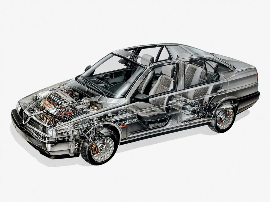 Схема Alfa Romeo 155 V6 (167) 1992 года  (фото 6 из 6)